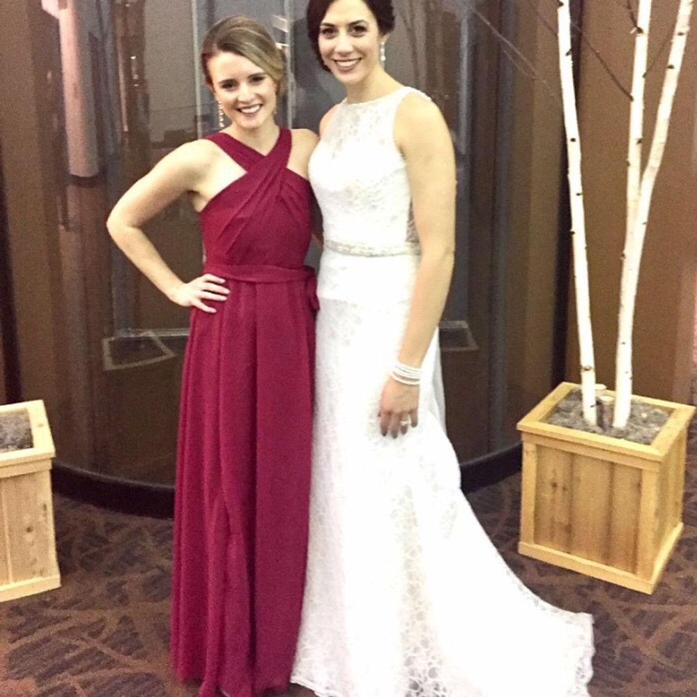 Kennedy Blue Formal Bridesmaid Dress in Merlot!